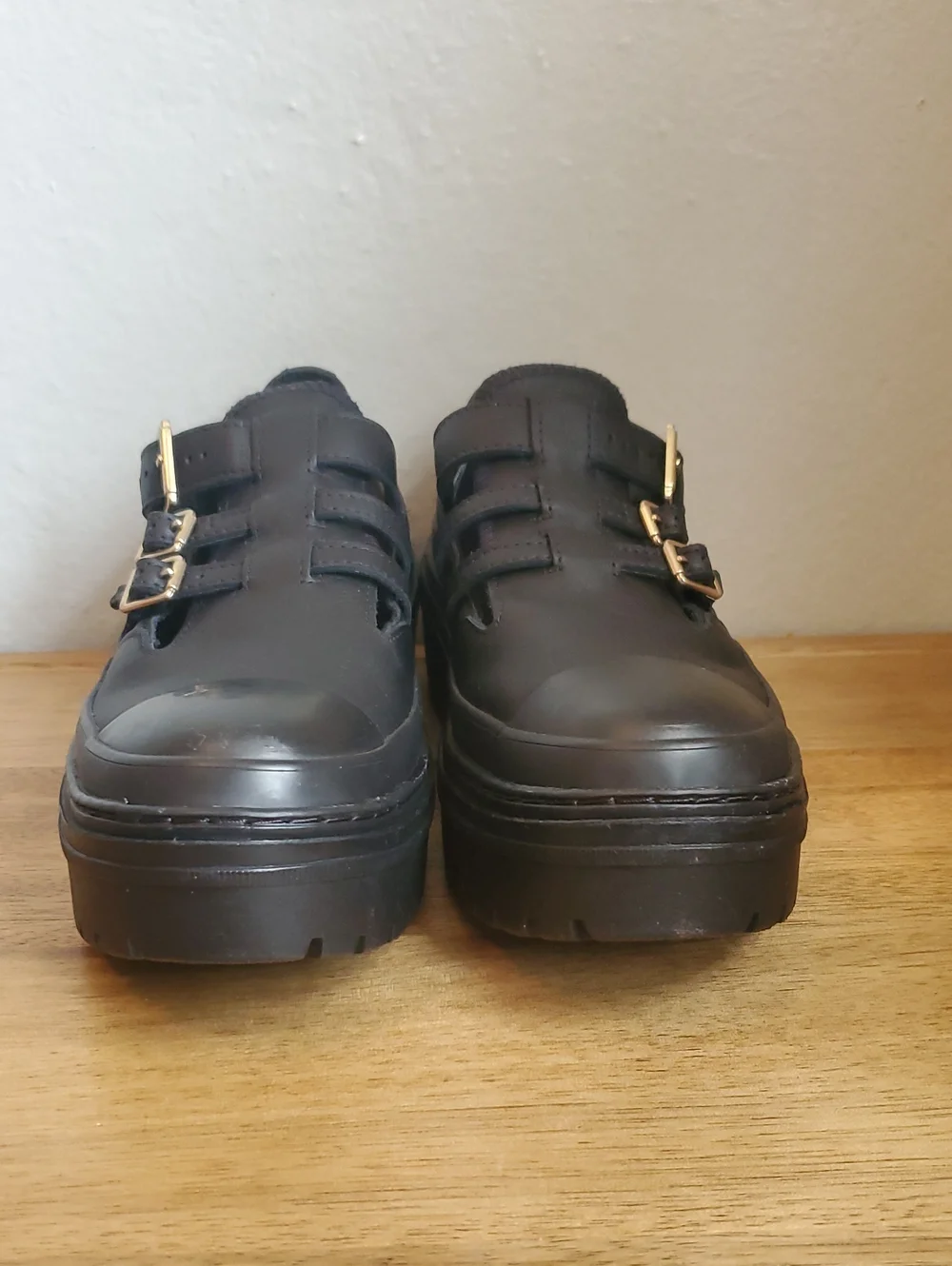 Converse Chuck Taylor All Star Lugged Heel Mary Jane Triple Black Womens 8